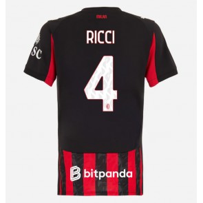 AC Milan Samuele Ricci #4 Replika Hemmatröja Damer 2025-26 Kortärmad